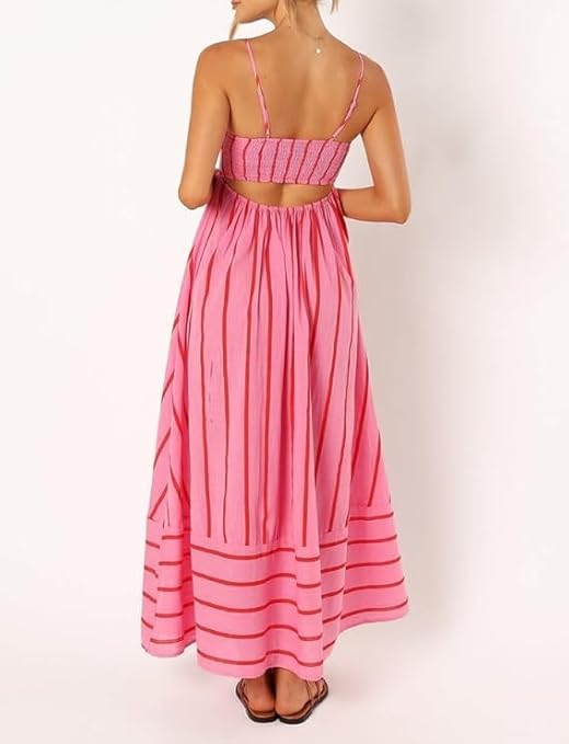 Solea™ | Sunset Vibes Pink Maxi Dress | Rose / S | Toronty Ottawa