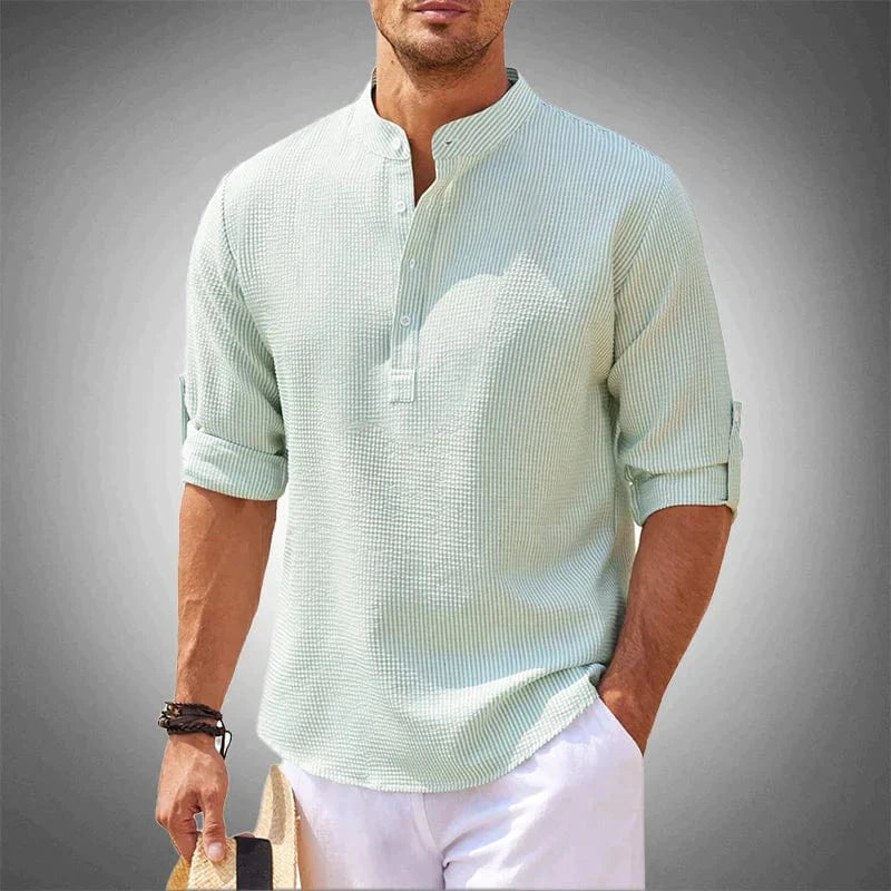 Valente™ | Cotton Tailored-Fit Breeze Shirt | Green / S | Toronty Ottawa