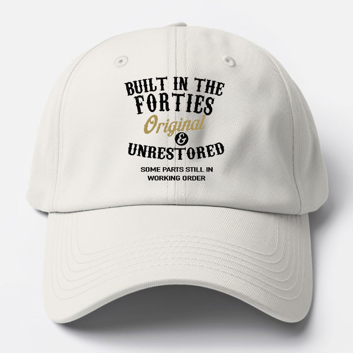 Built In The Forties Original Unrestored Some Parts Still In Working Order Baseball Cap | Off White | Toronty Ottawa