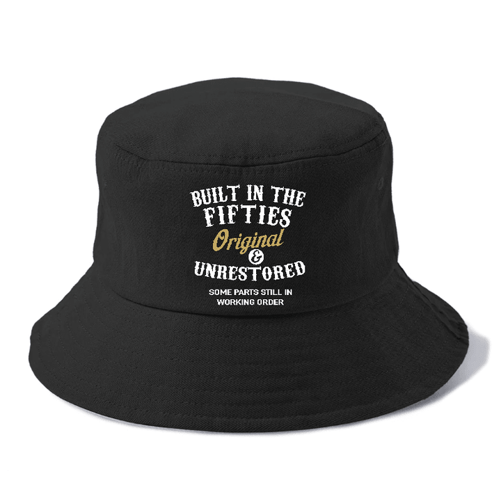 Built In The Fifties Original Unrestored Some Parts Still In Working Order Bucket Hat | Black | Toronty Ottawa