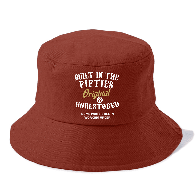 Built In The Fifties Original Unrestored Some Parts Still In Working Order Bucket Hat | Red | Toronty Ottawa