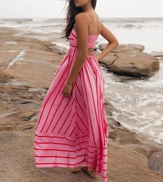 Solea™ | Sunset Vibes Pink Maxi Dress | Rose / S | Toronty Ottawa