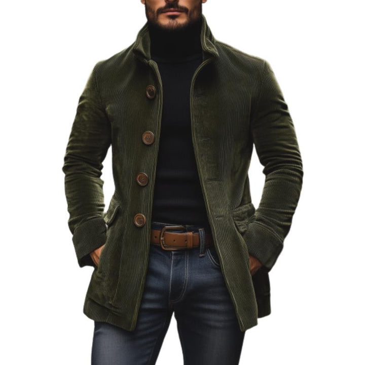 Bexley™ Heritage Corduroy Stand Collar Coat | Army Green / S | Toronty Ottawa
