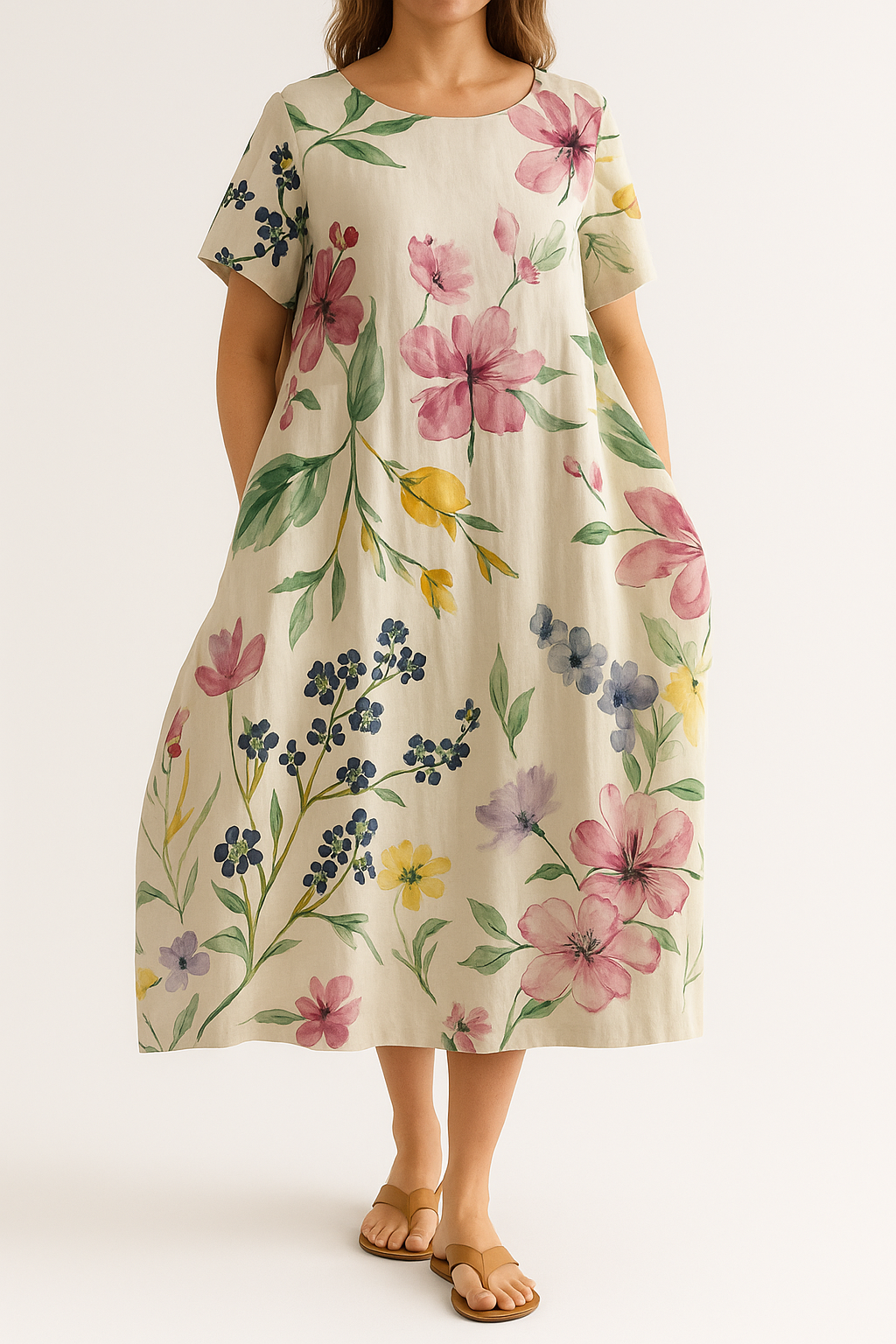 Sophie - The Floral Maxi Dress | White / XS | Toronty Ottawa
