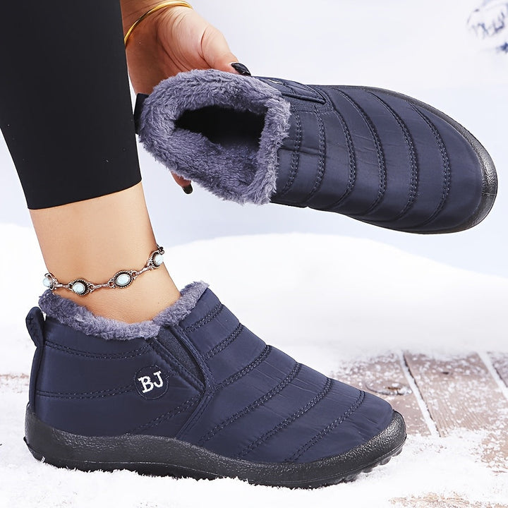 Vicky | Warm Winter Slip-On Boots.