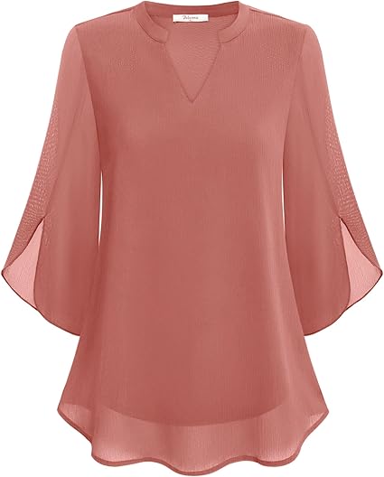 Olivia – Flowing Split-Sleeve Blouse | Black / S | Toronty Ottawa