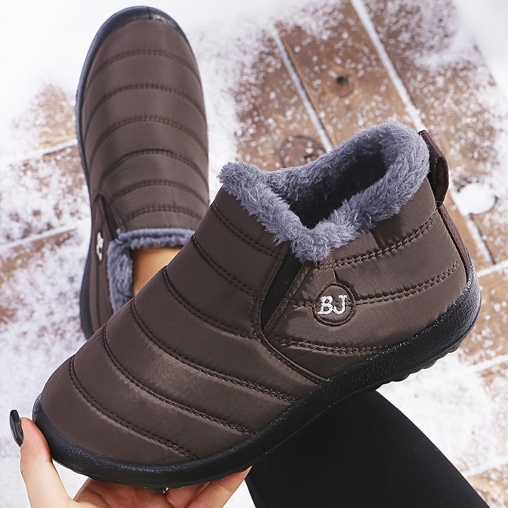 Vicky | Warm Winter Slip-On Boots.