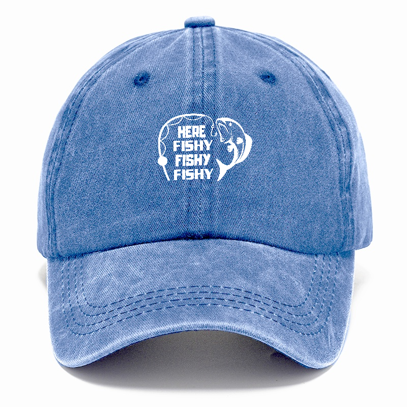 Here Fishy Fishy Fishy Classic Cap | Summer Sky(Blue) | Toronty Ottawa