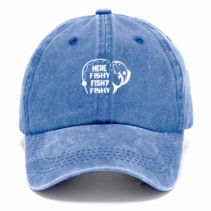 Here Fishy Fishy Fishy Classic Cap | Summer Sky(Blue) | Toronty Ottawa