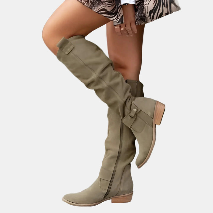 Clara | Soft Suede City Boots