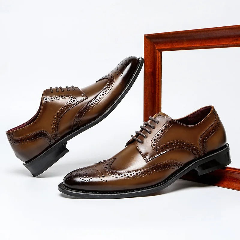 Belford™ Oxford Brogue — Classic Elegance | Brown / 6 | Toronty Ottawa
