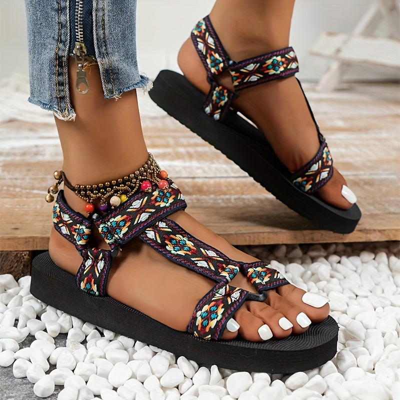 SavannaStride™ Orthopedic Safari Sandals | Black Multicolor / 4.5 | Toronty Ottawa