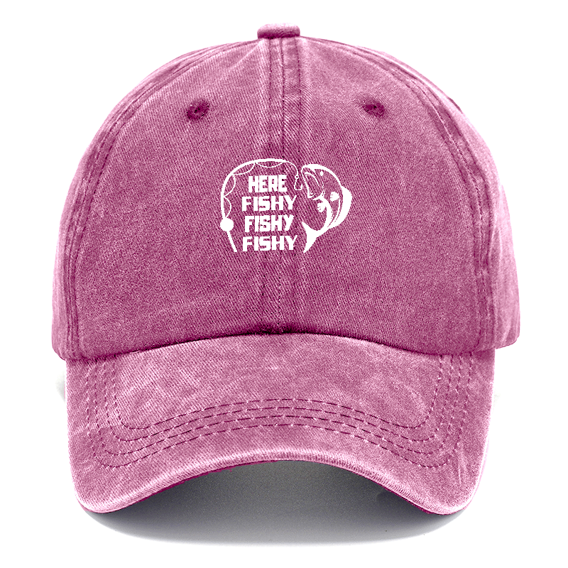 Here Fishy Fishy Fishy Classic Cap | Dusty Rose(Rose) | Toronty Ottawa