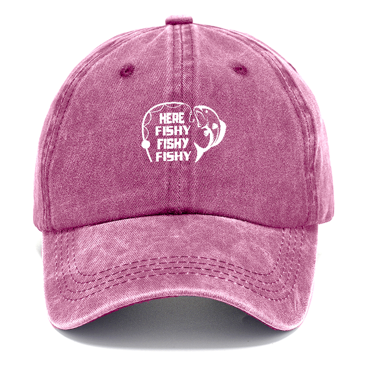 Here Fishy Fishy Fishy Classic Cap | Dusty Rose(Rose) | Toronty Ottawa