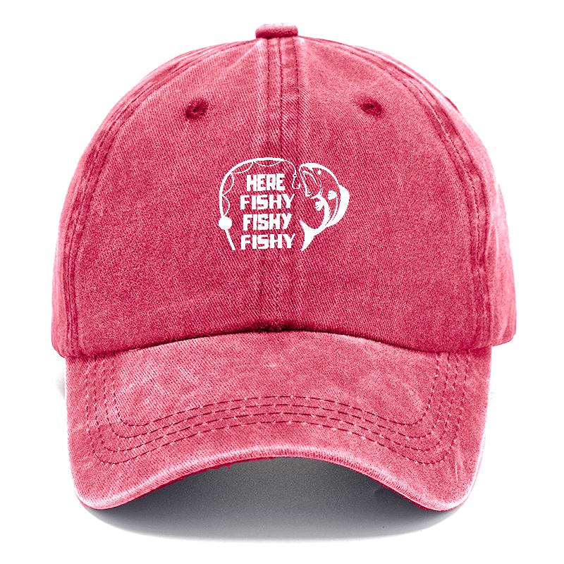 Here Fishy Fishy Fishy Classic Cap | Pomegranate Blush(Pink) | Toronty Ottawa