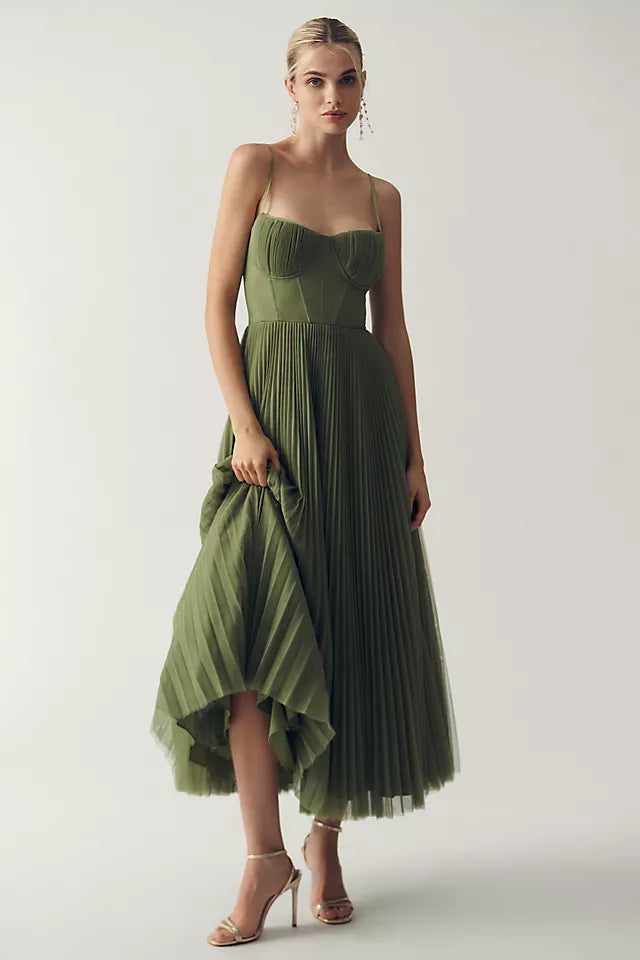 Elise – Asymmetrical Pleated Dress | S | Toronty Ottawa