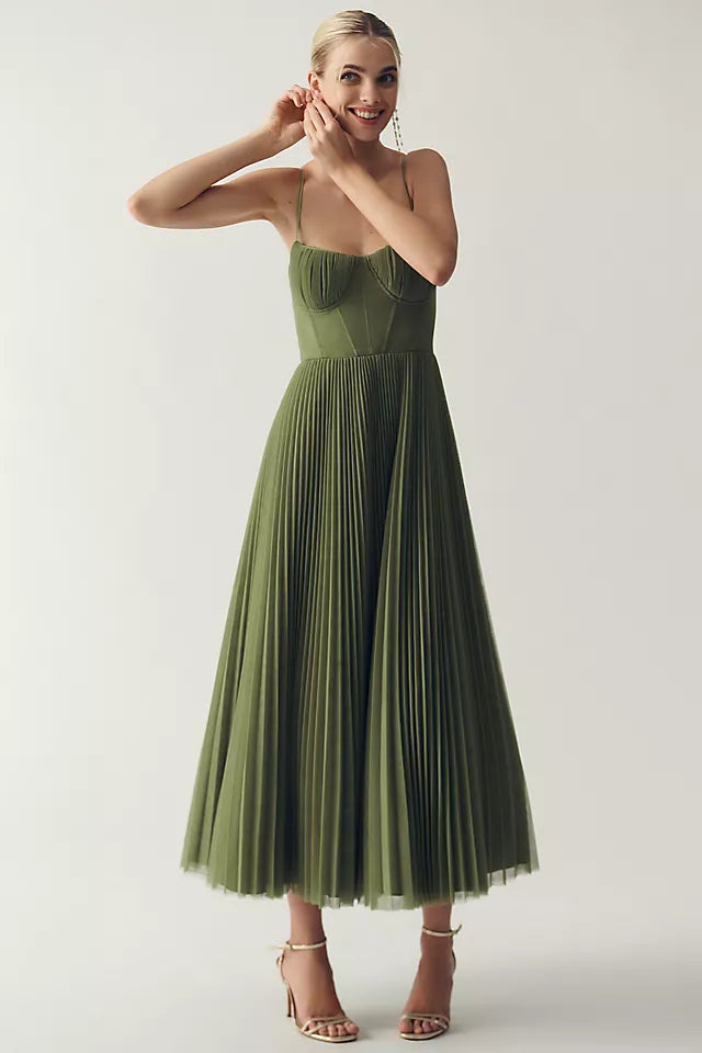 Elise – Asymmetrical Pleated Dress | S | Toronty Ottawa