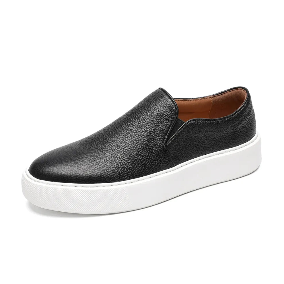 LuxeStep™ Genuine Leather Slip-On Loafers | Wit / 6.5 | Toronty Ottawa