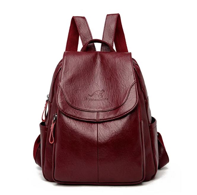 Eda - ANTI-THEFT BACKPACK | Wine Red | Toronty Ottawa
