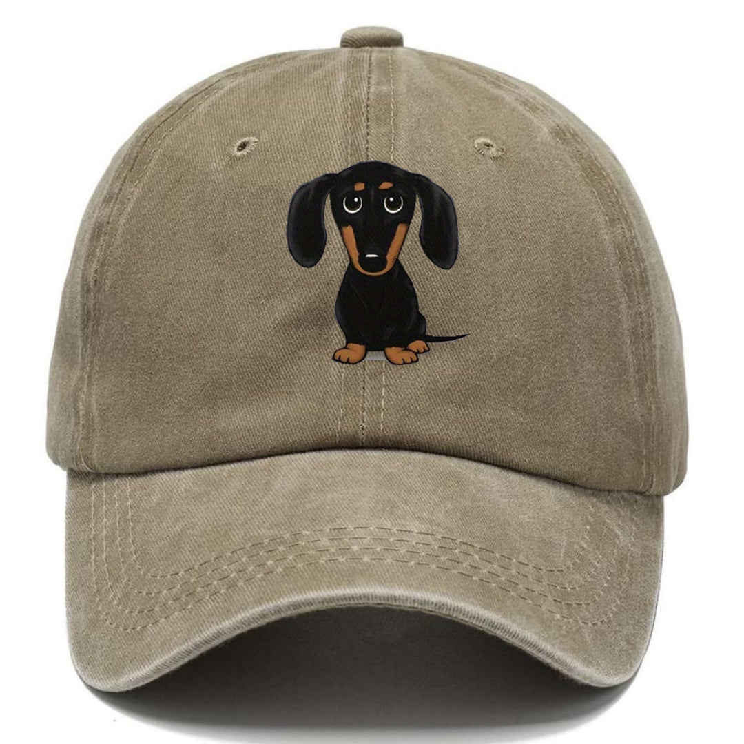 Retro Dachshund Classic Cap | Warm Sand(Khaki) | Toronty Ottawa