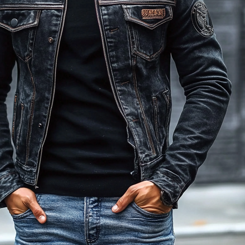 Axel™ Washed Denim | Slim Fit Jacket