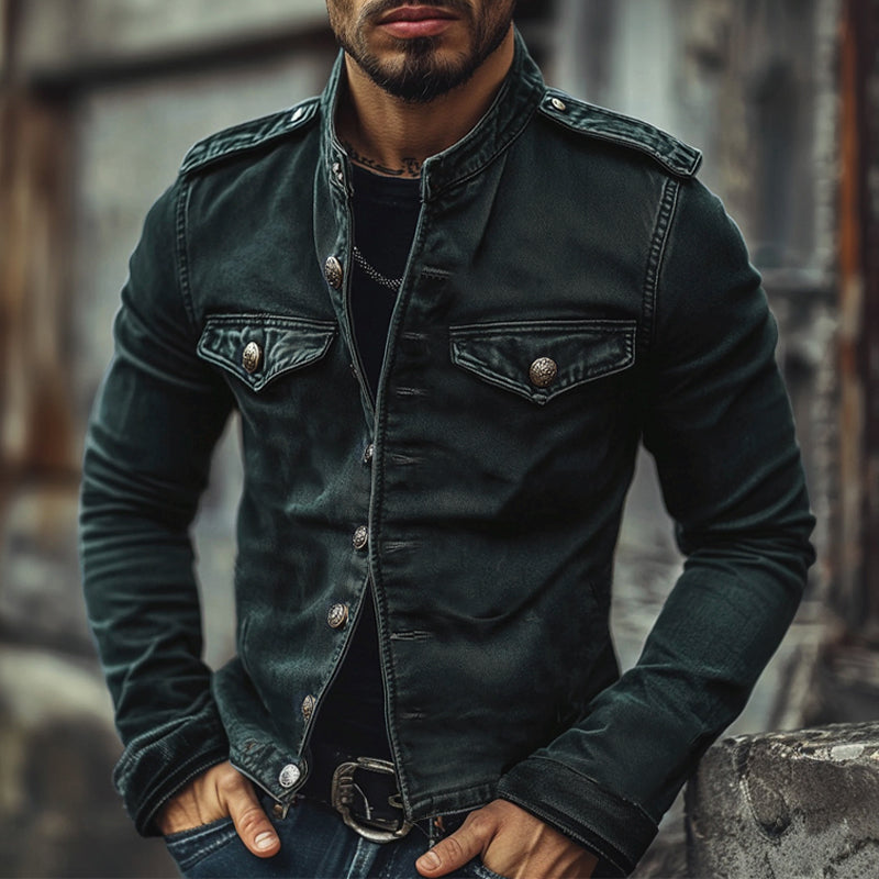 Maverick™ Vintage Denim | Stand Collar