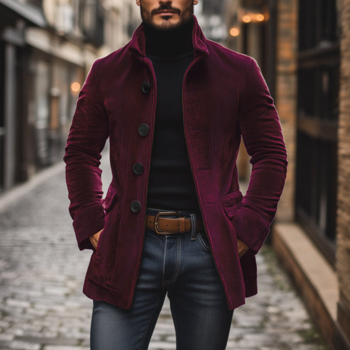 Bexley™ Heritage Corduroy Stand Collar Coat | Army Green / S | Toronty Ottawa