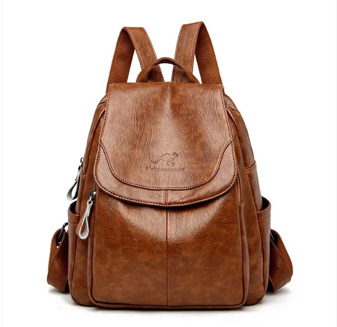Eda - ANTI-THEFT BACKPACK | Dark Brown | Toronty Ottawa