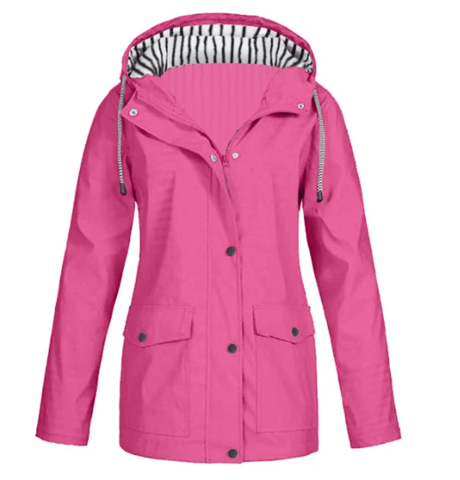 Arienna Shield™ Hooded Rain Jacket | Dark Pink / S | Toronty Ottawa