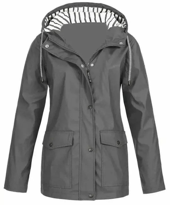 Arienna Shield™ Hooded Rain Jacket | Grey / S | Toronty Ottawa