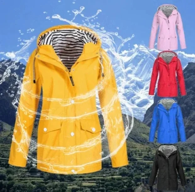 Arienna Shield™ Hooded Rain Jacket | Dark Pink / S | Toronty Ottawa
