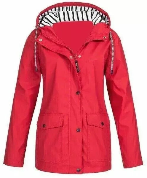 Arienna Shield™ Hooded Rain Jacket | Red / S | Toronty Ottawa