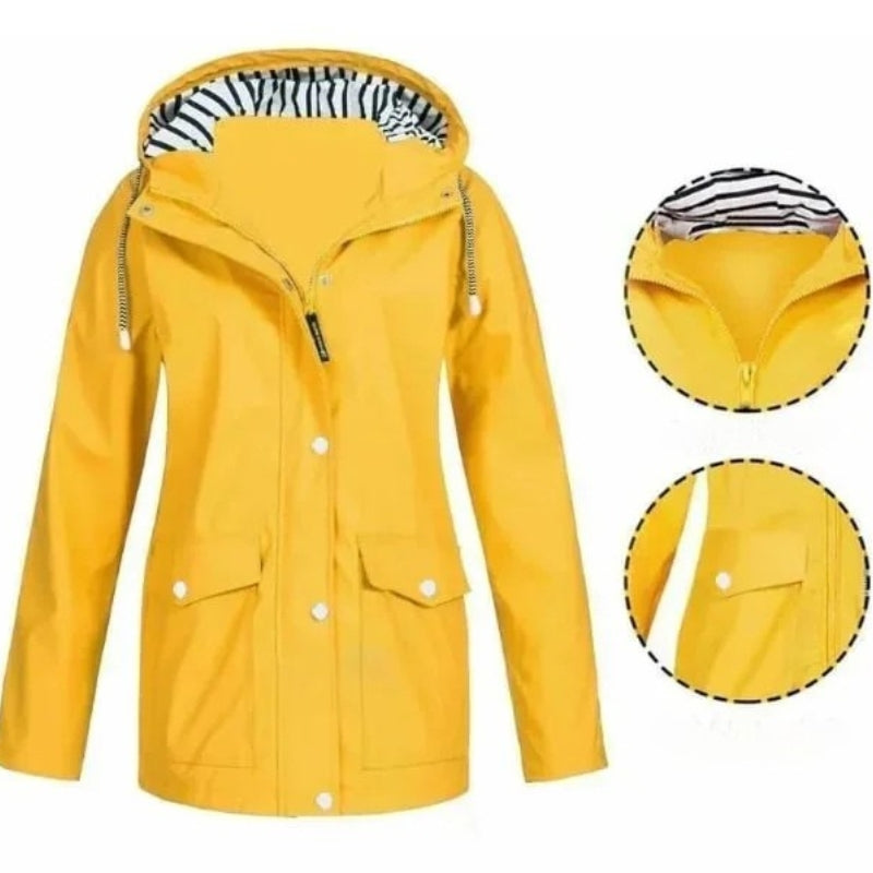 Arienna Shield™ Hooded Rain Jacket | Dark Pink / S | Toronty Ottawa