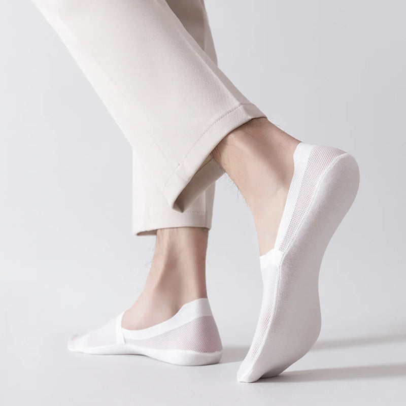 Aerisox™ | Invisible Breathable Anti-Slip Socks | White | Toronty Ottawa
