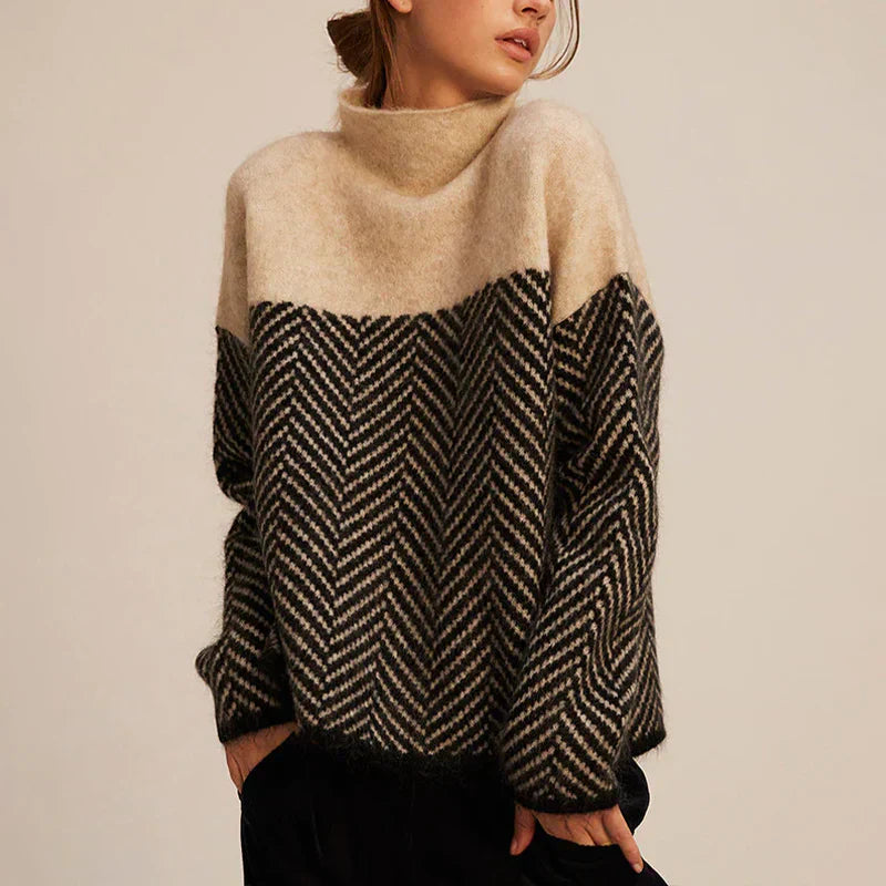 OLIVIA™ - COZY TURTLENECK SWEATER | Beige / XS | Toronty Ottawa