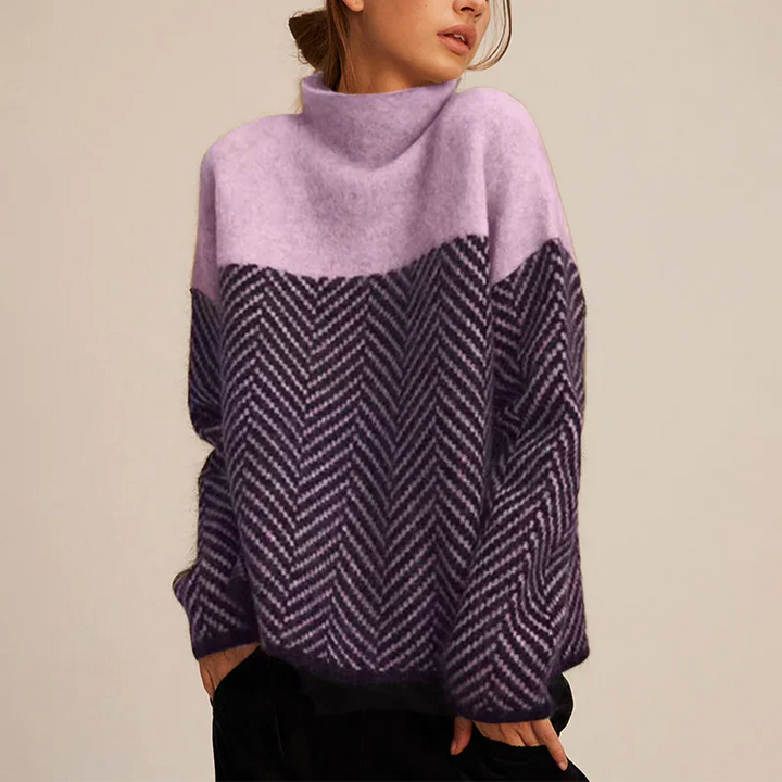 OLIVIA™ - COZY TURTLENECK SWEATER | Pink / XS | Toronty Ottawa