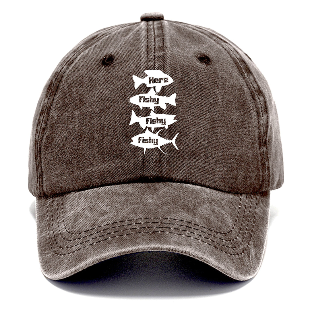 Here Fishy Fishy Fishy! Classic Cap | Brown | Toronty Ottawa