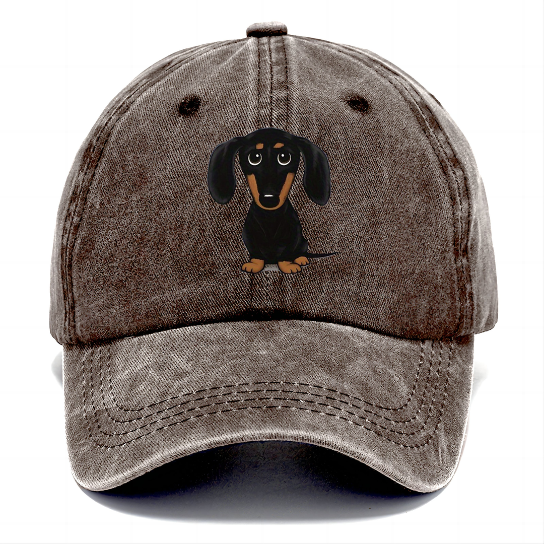 Retro Dachshund Classic Cap | Brown | Toronty Ottawa
