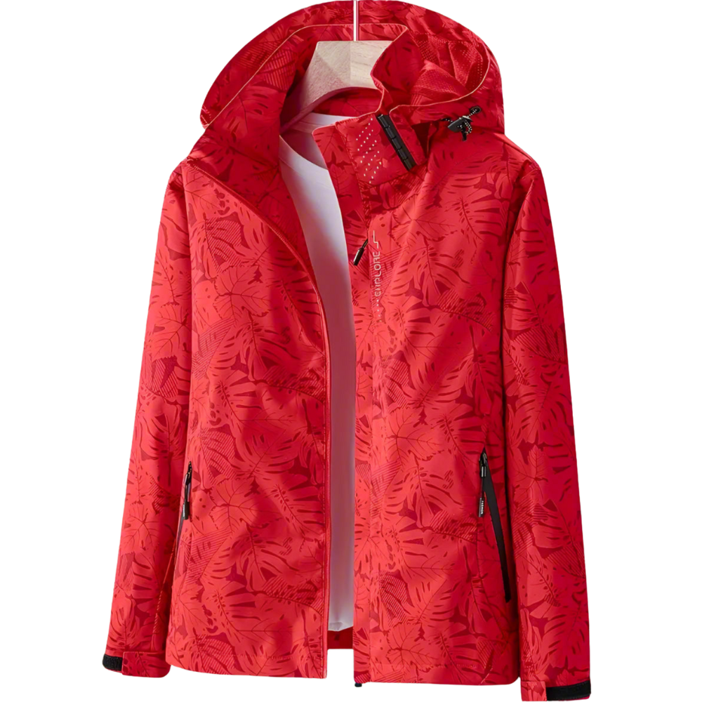 Liana | Women's Waterproof Shell Jacket for Summer | Red / S | Toronty Ottawa