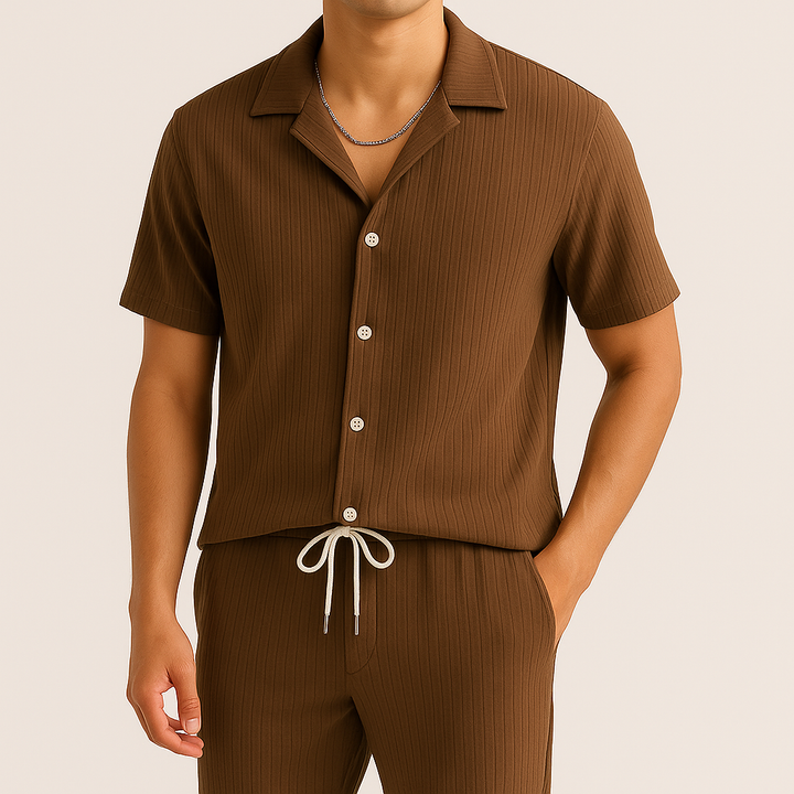 Havenford™ | Men’s Relaxed Linen Set | White / XS | Toronty Ottawa