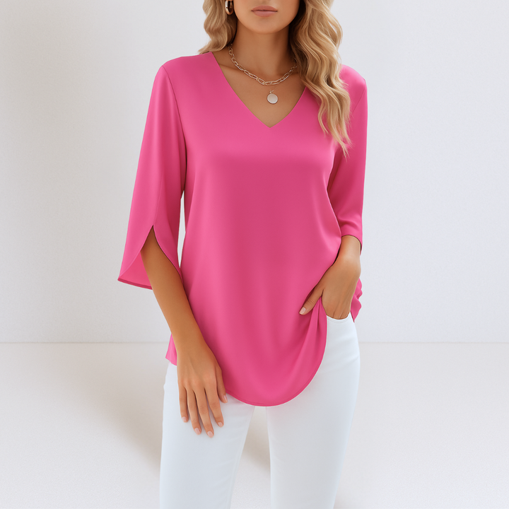 Celestia Breeze™ Elegant Blouse | Pink / S | Toronty Ottawa