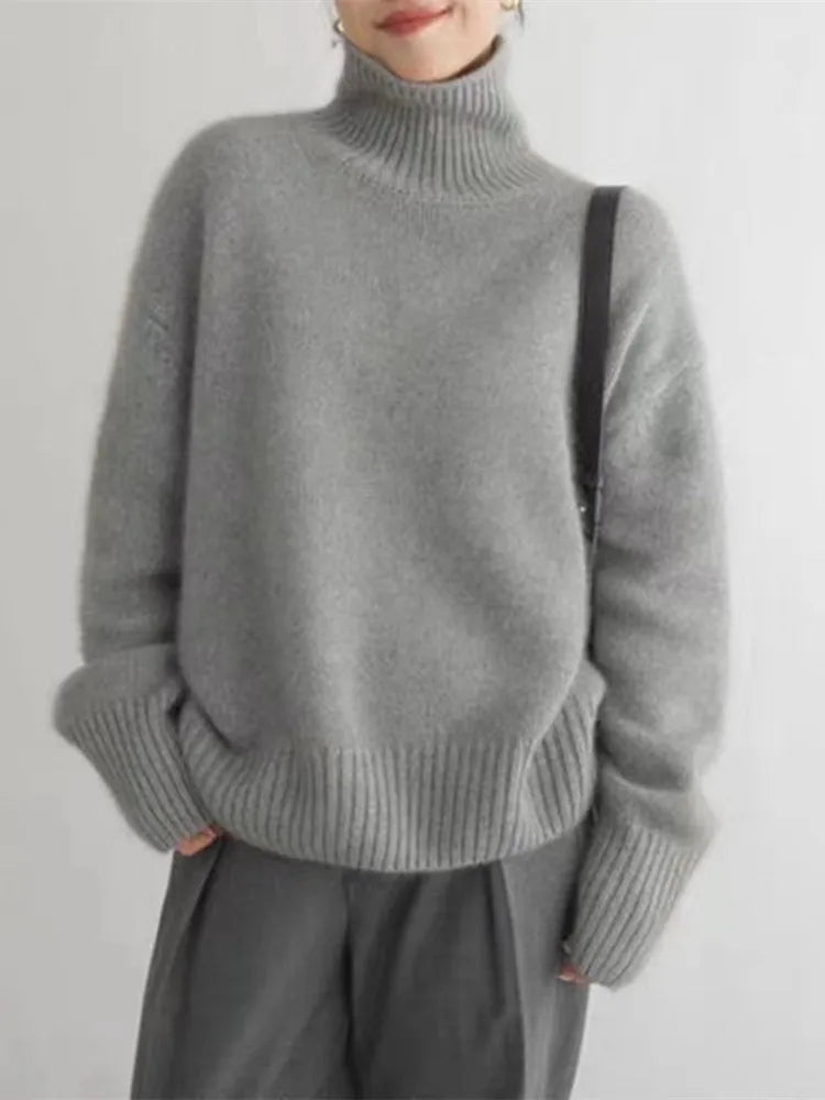 Isabella | High Collar Cashmere