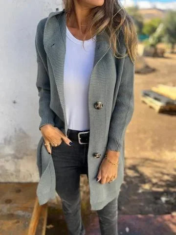 FRIEDA™ - ELEGANT KNITTED CARDIGAN | Green / S | Toronty Ottawa