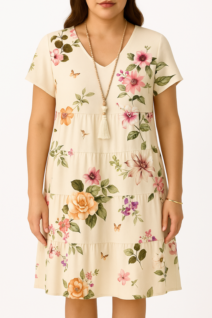 Elena - Casual Dress | Beige / S | Toronty Ottawa