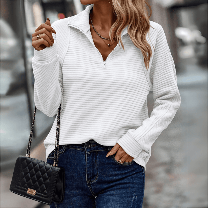 Jeni | Chic Half-Zip Pullover