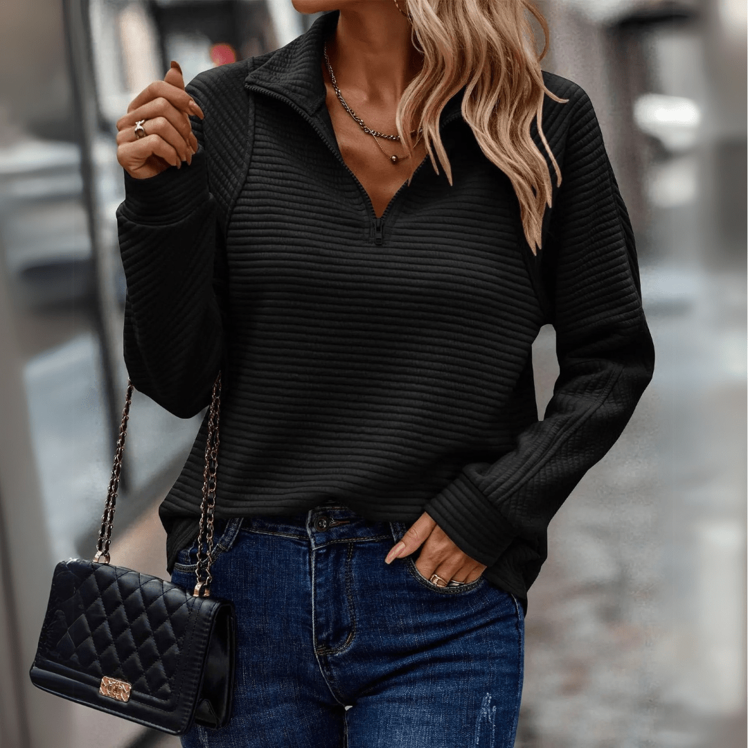 Jeni | Chic Half-Zip Pullover