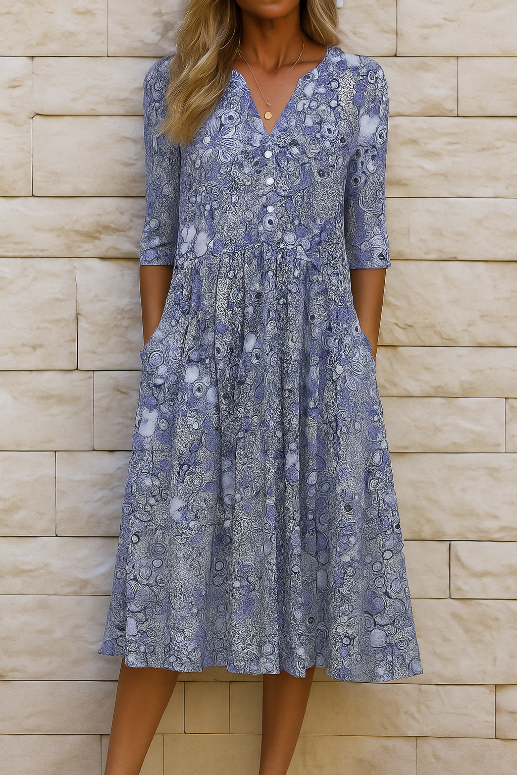 Elysian Ease Dress | Blue / S | Toronty Ottawa