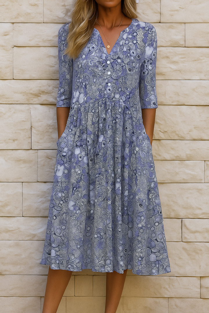 Elysian Ease Dress | Blue / S | Toronty Ottawa