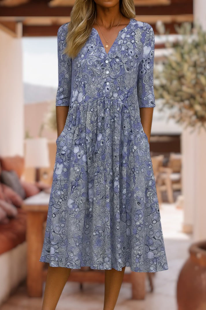 Elysian Ease Dress | Blue / S | Toronty Ottawa