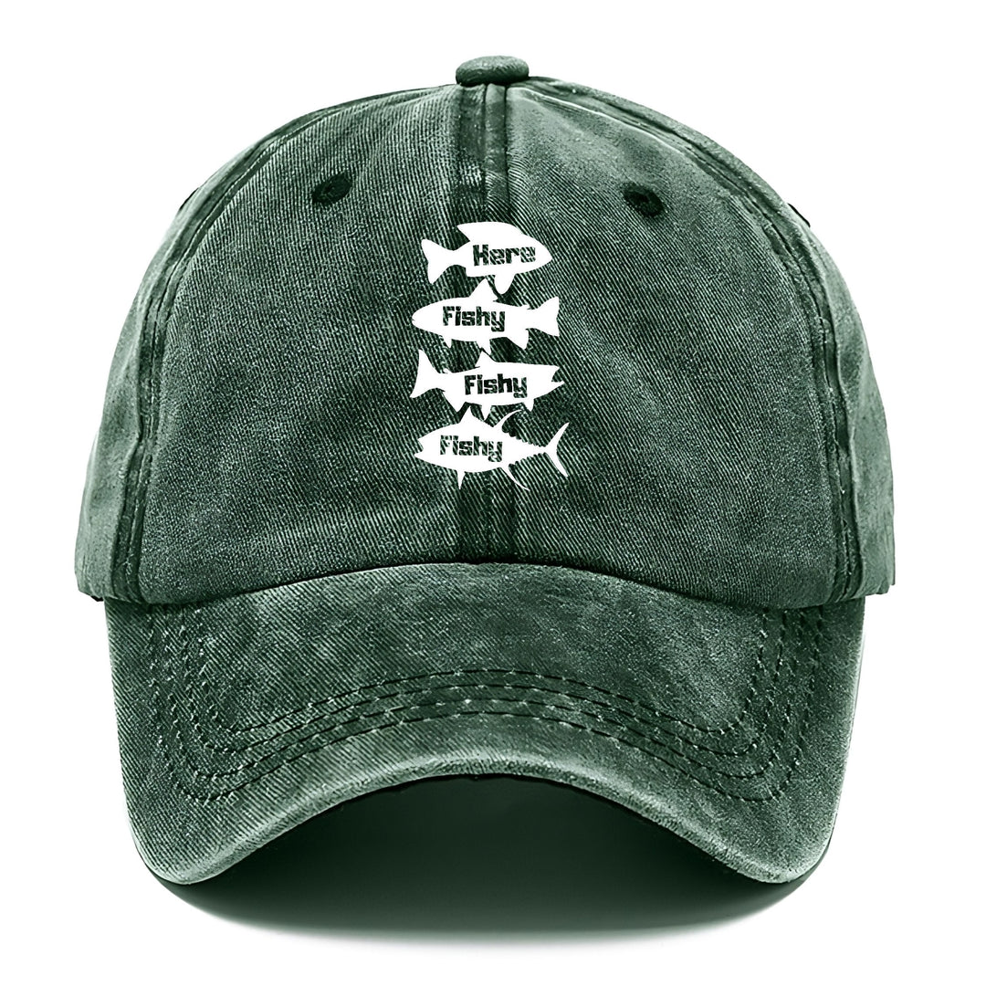 Here Fishy Fishy Fishy! Classic Cap | Forest Mist(Green) | Toronty Ottawa